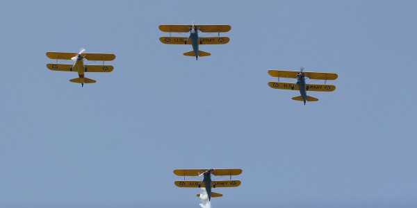 Four ship Stearman flight.